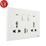 Universal Switch Socket Twin with USB + Type C