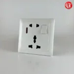 White, Universal 5-hole wall socket