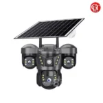 PTZ security camera(V380 PRO Solar 3 Lens 4G Camera)