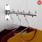 S.S. Wall-Mounted, Folding Clothes Hanger