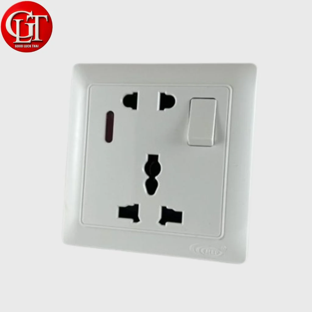 ০১৭১১৭৪৪০৫০ ০১৭২৮৯৮৩৮৫১ (3) White, Universal 5-hole wall socket - Image 1