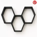 Hexagon Wood Wall Shelf (Flower Rack)