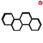 Hexagon Wood Wall Shelf - Image 2