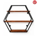 Decorative Hexagon Floating Shelf